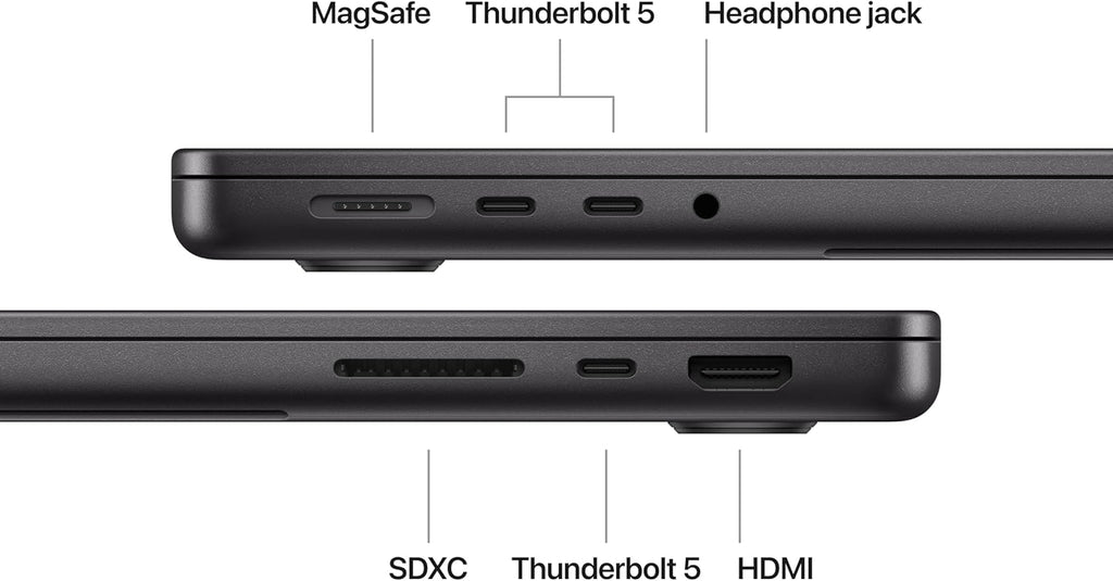 Apple 2024 MacBook Pro with Apple M4 Pro Chip (14-inch, 24GB RAM, 512GB SSD Storage) Space Black (Renewed)