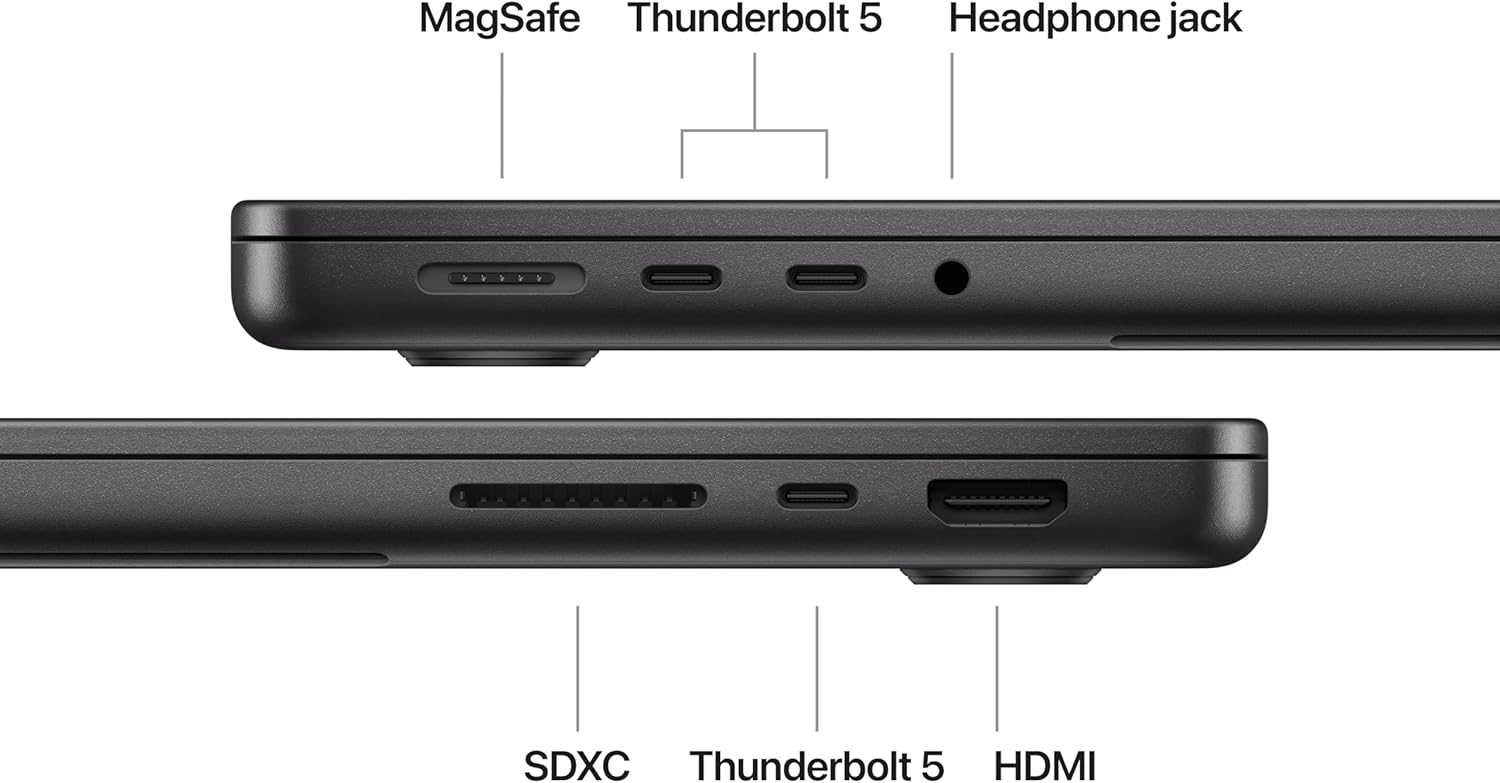 Apple 2024 MacBook Pro with Apple M4 Pro Chip (14-inch, 24GB RAM, 512GB SSD Storage) Space Black (Renewed)